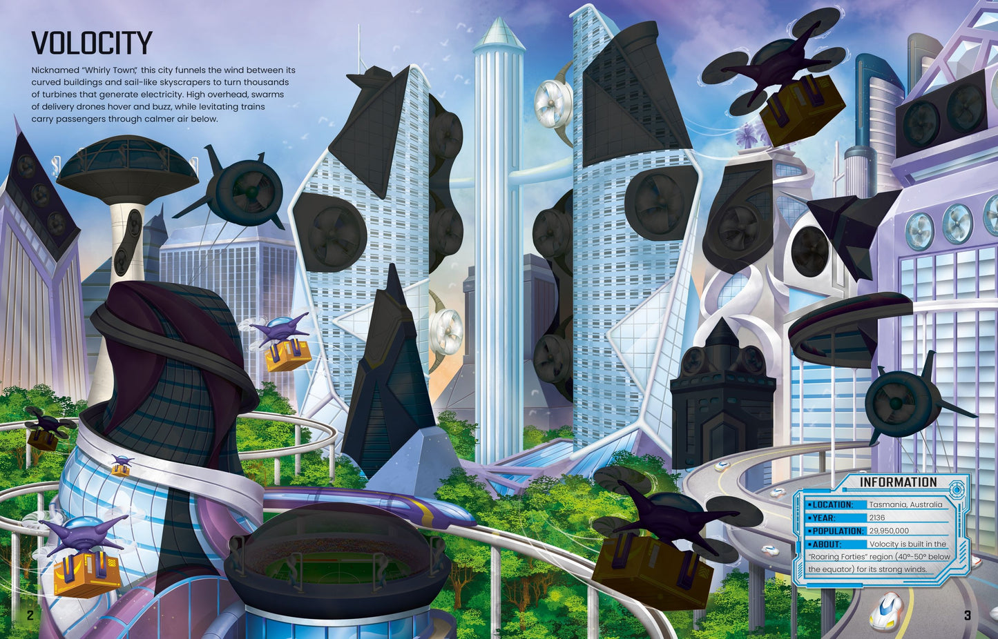 Carte stickere copii - Build Your Own Futuristic Cities, Usborne