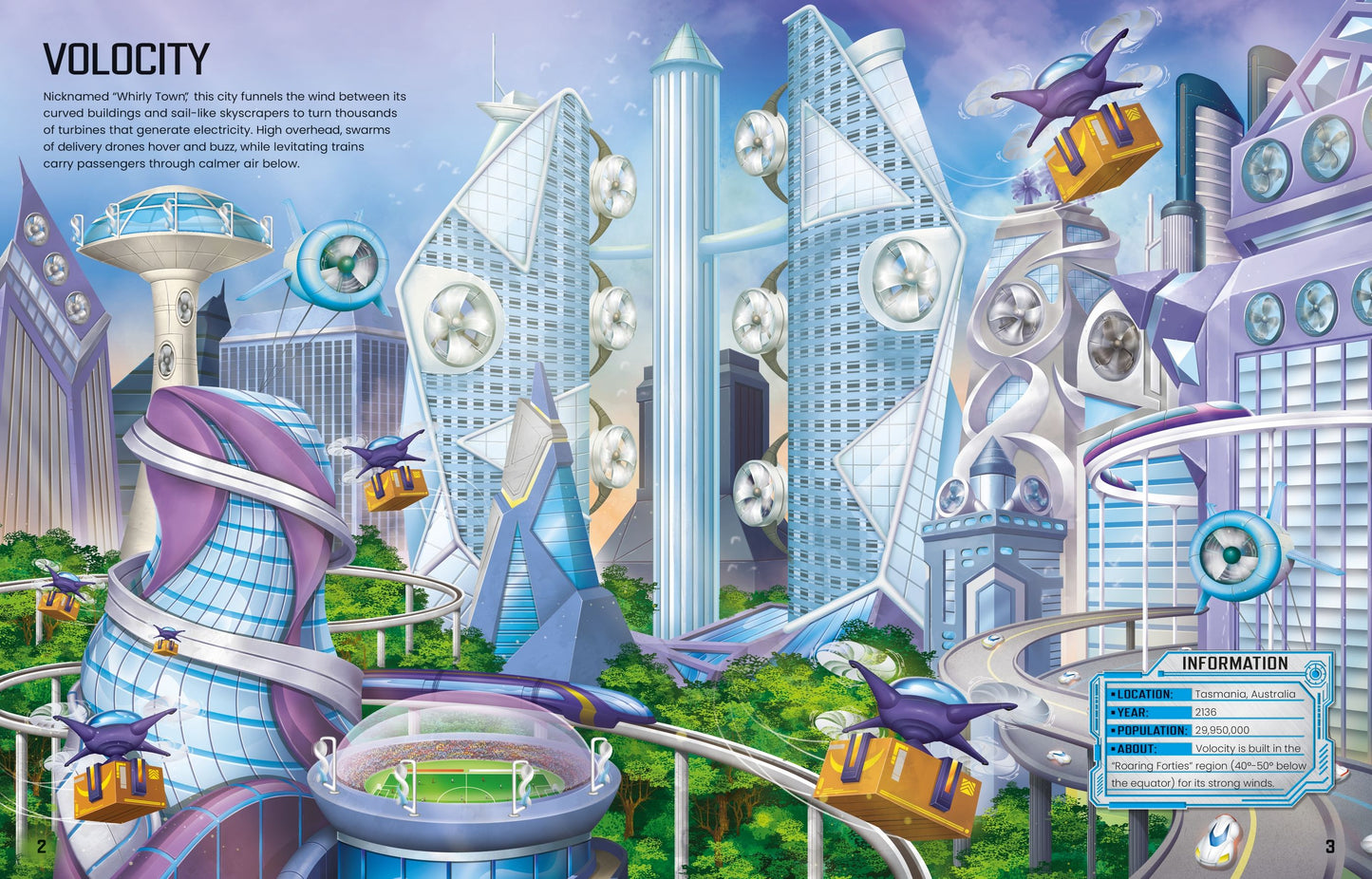 Carte stickere copii - Build Your Own Futuristic Cities, Usborne