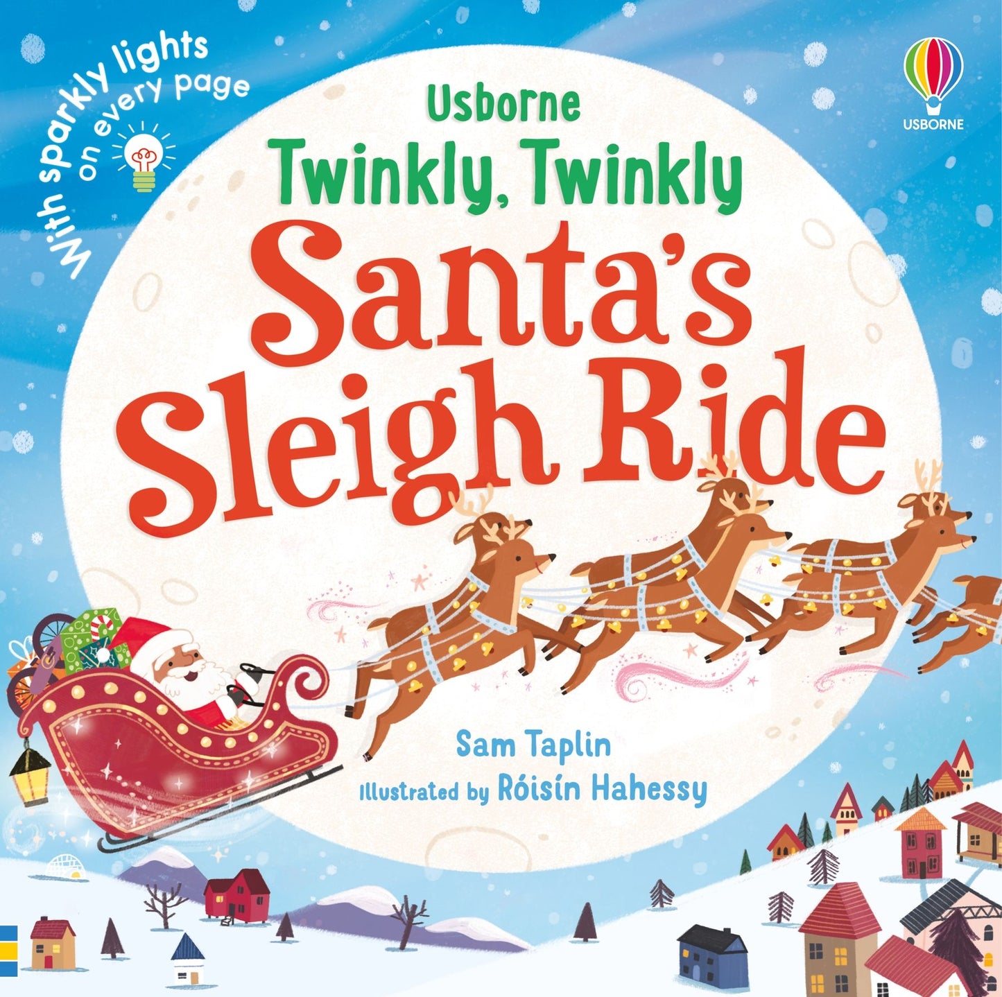 Carte copii - Twinkly Twinkly Santa'S Sleigh Ride, Usborne