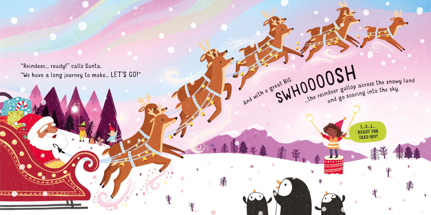 Carte copii - Twinkly Twinkly Santa'S Sleigh Ride, Usborne