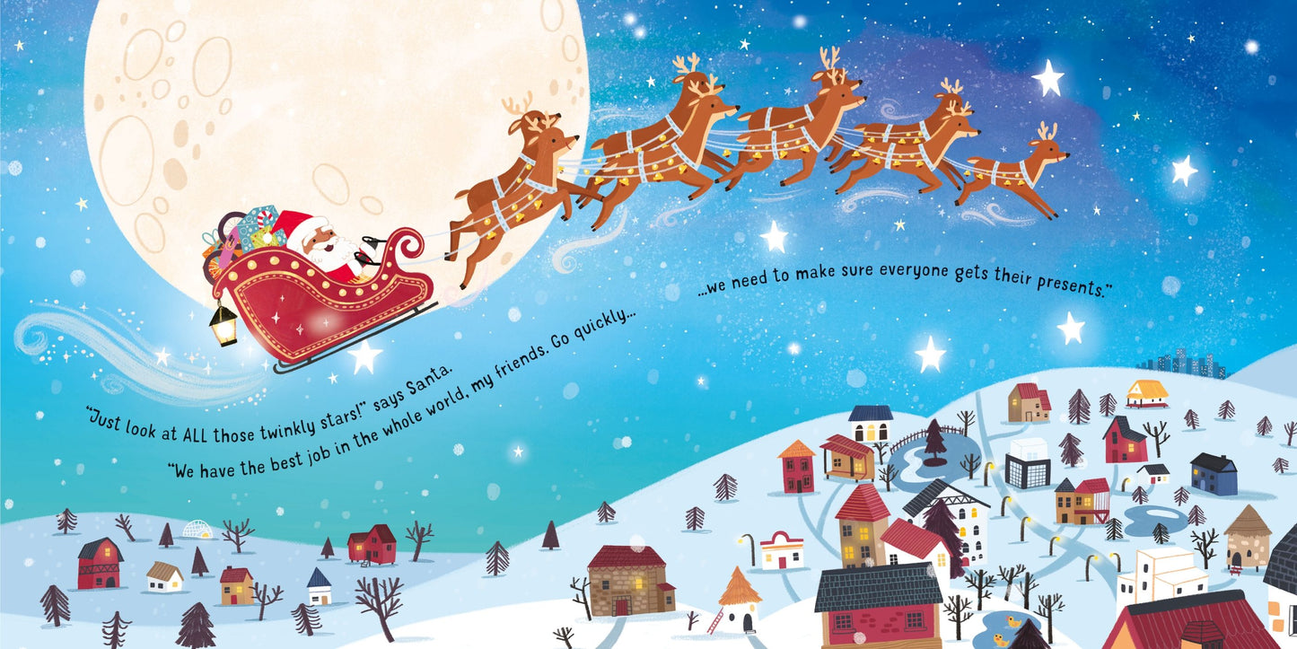 Carte copii - Twinkly Twinkly Santa'S Sleigh Ride, Usborne