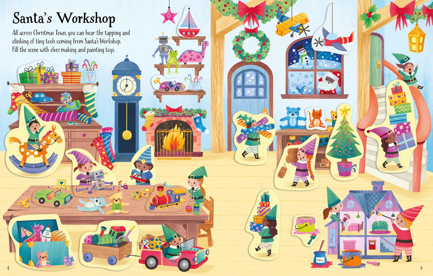 Carte stickere - First Sticker Book Christmas, Usborne