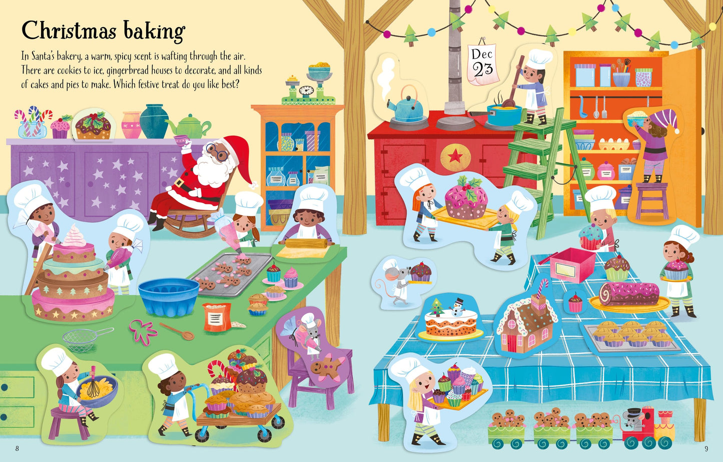 Carte stickere - First Sticker Book Christmas, Usborne