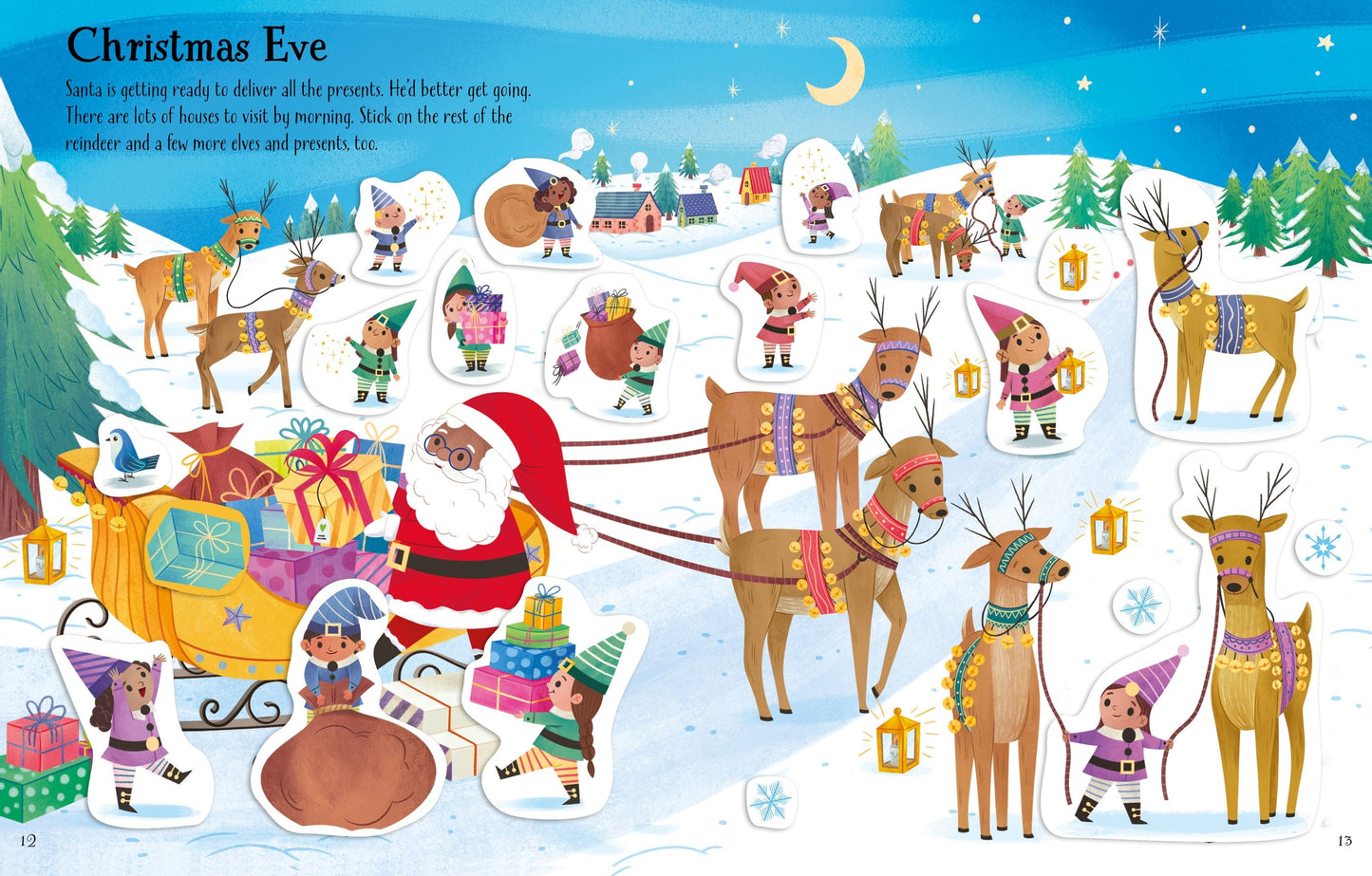Carte stickere - First Sticker Book Christmas, Usborne