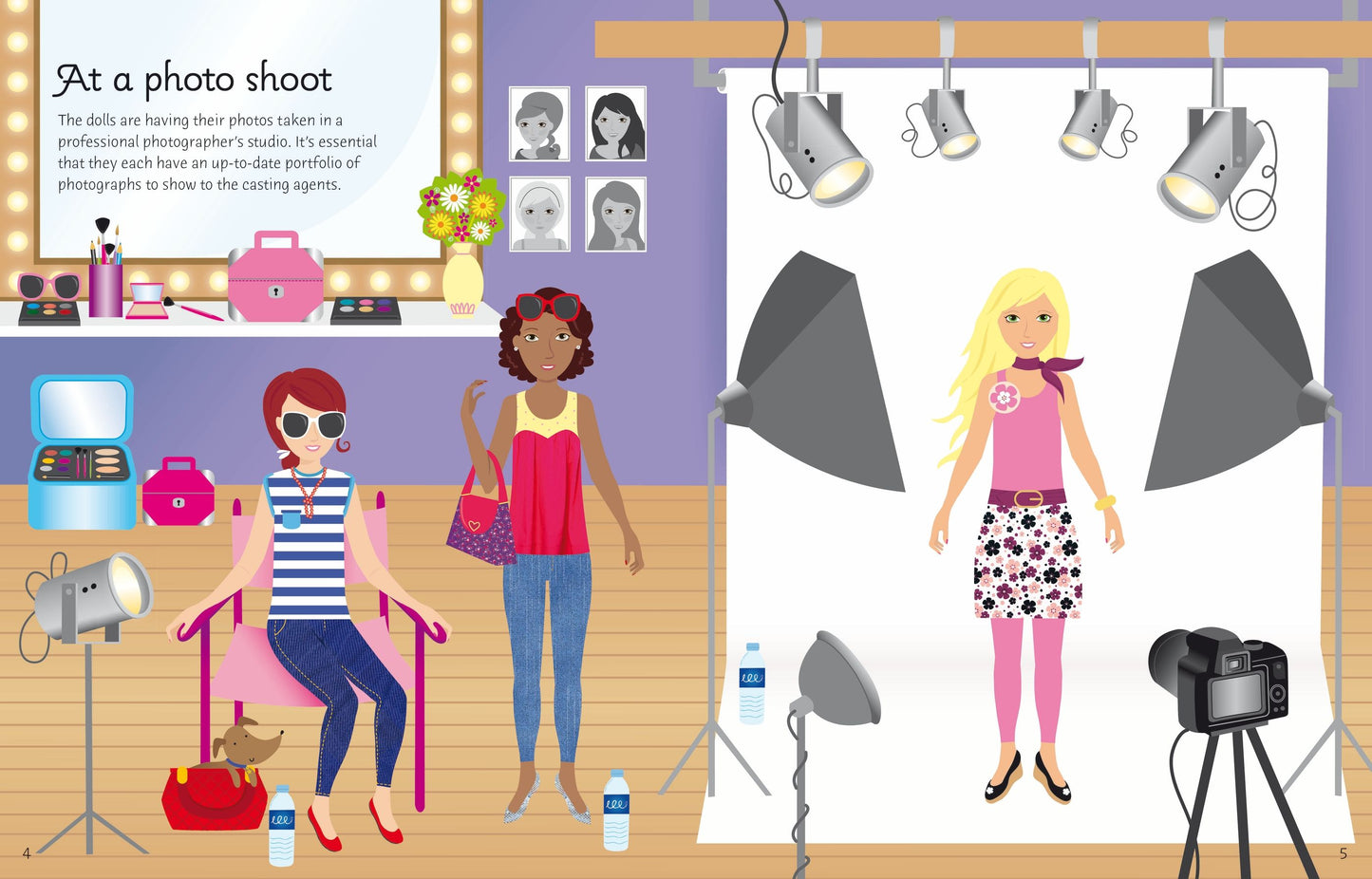 Carte stickere - Sticker Dolly Dressing Movie Stars, Usborne