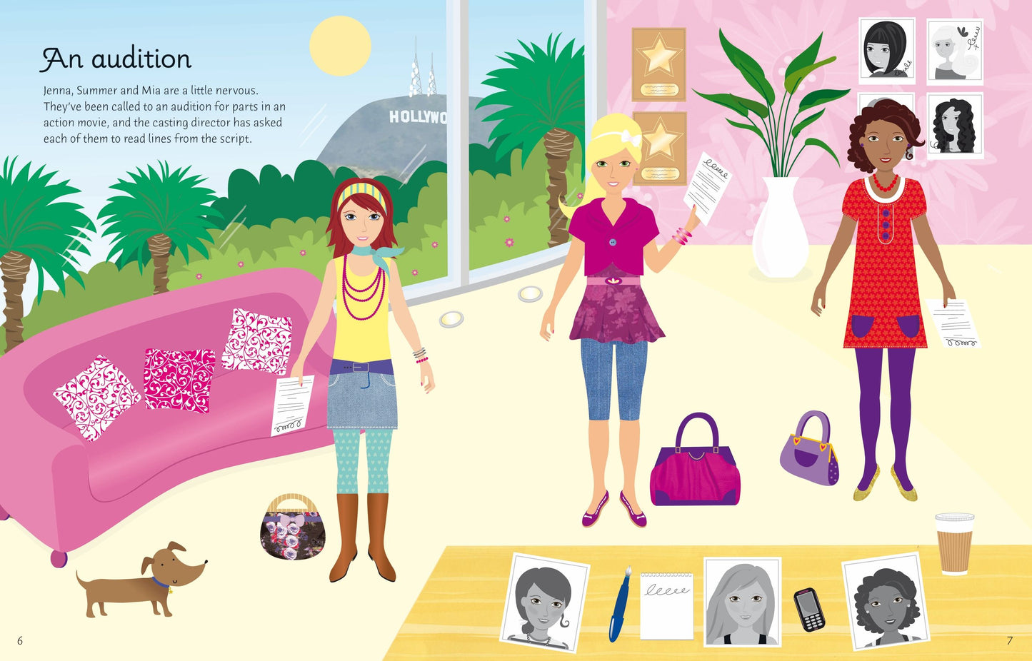 Carte stickere - Sticker Dolly Dressing Movie Stars, Usborne
