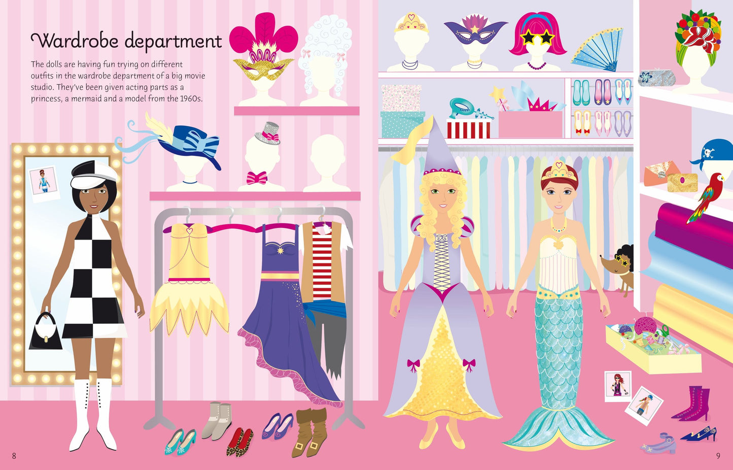 Carte stickere - Sticker Dolly Dressing Movie Stars, Usborne