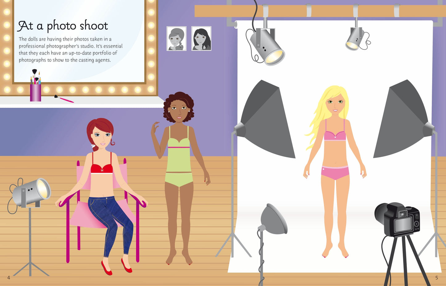 Carte stickere - Sticker Dolly Dressing Movie Stars, Usborne