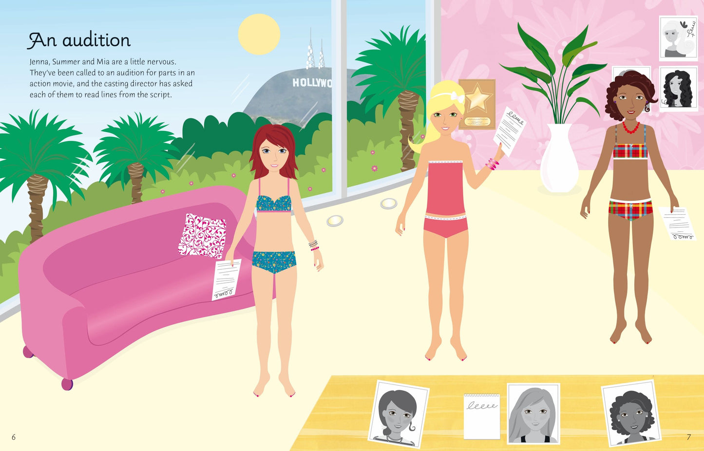 Carte stickere - Sticker Dolly Dressing Movie Stars, Usborne