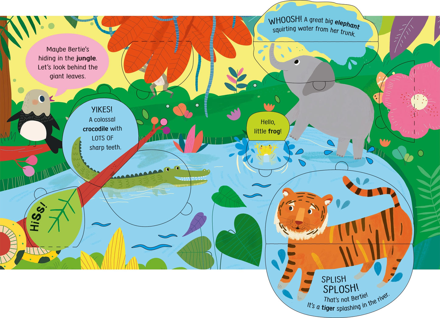 Carte clapete pentru copii - My First Lift-the-flap Look and Find Animals, Usborne, 2 ani+