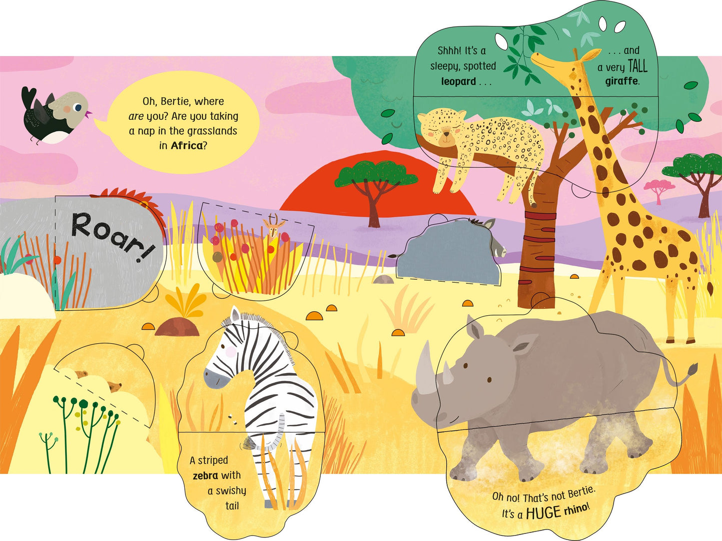 Carte clapete pentru copii - My First Lift-the-flap Look and Find Animals, Usborne, 2 ani+