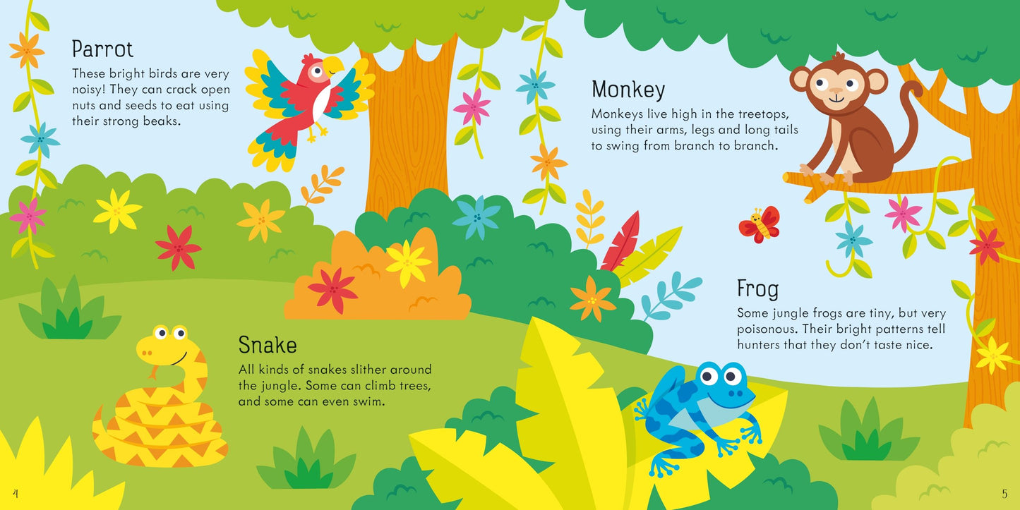 Carte copii - Jungle Dominoes Game, Usborne