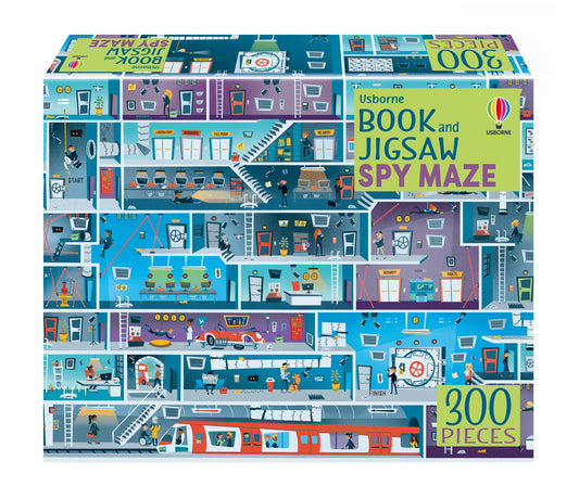 Set puzzle si carte - Usborne Book And Jigsaw Spy Maze, Usborne