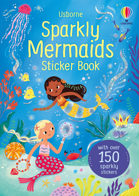 Carte stickere - Sparkly Mermaids Sticker Book, Usborne