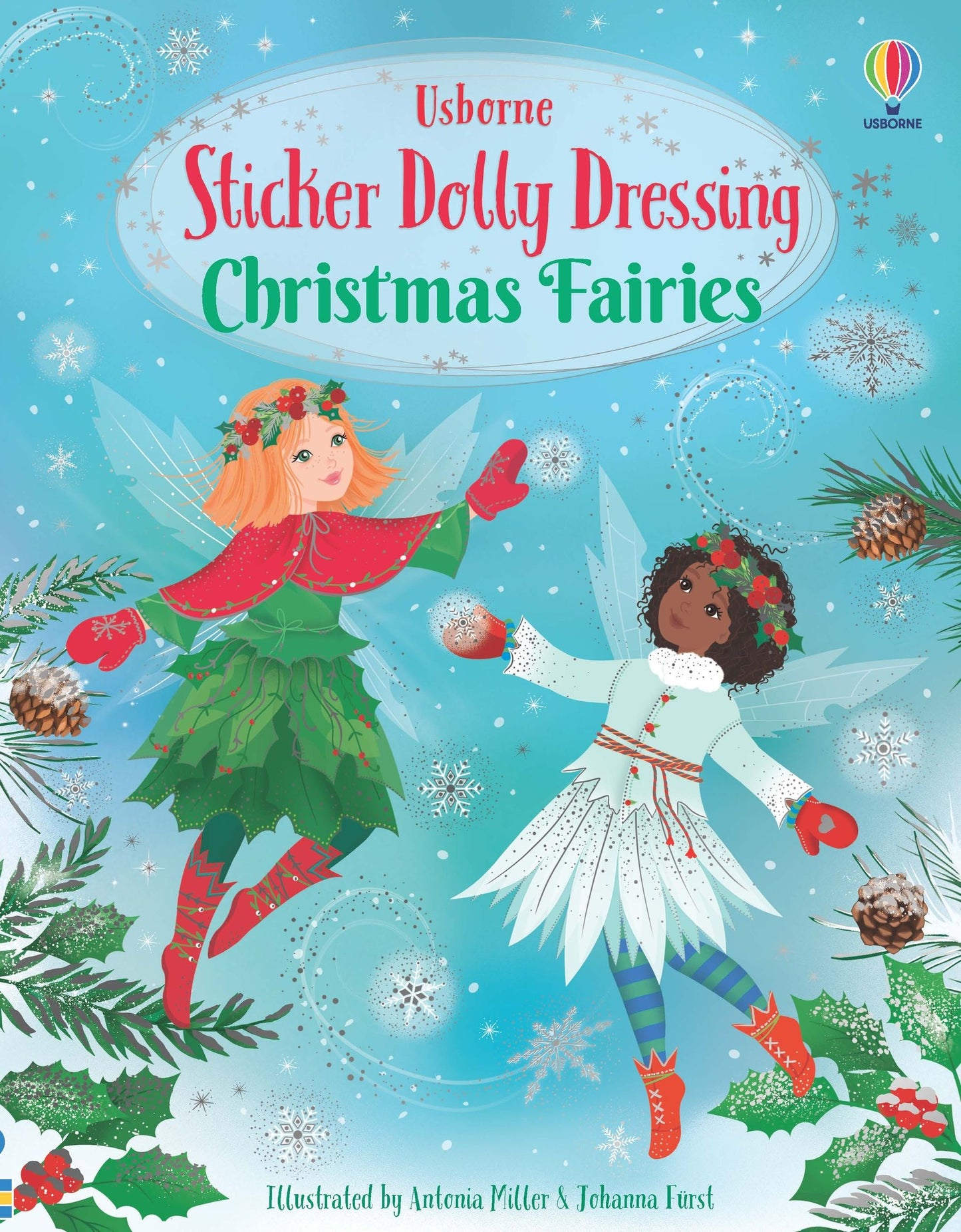 Carte stickere - Sticker Dolly Dressing Christmas Fairies, Usborne