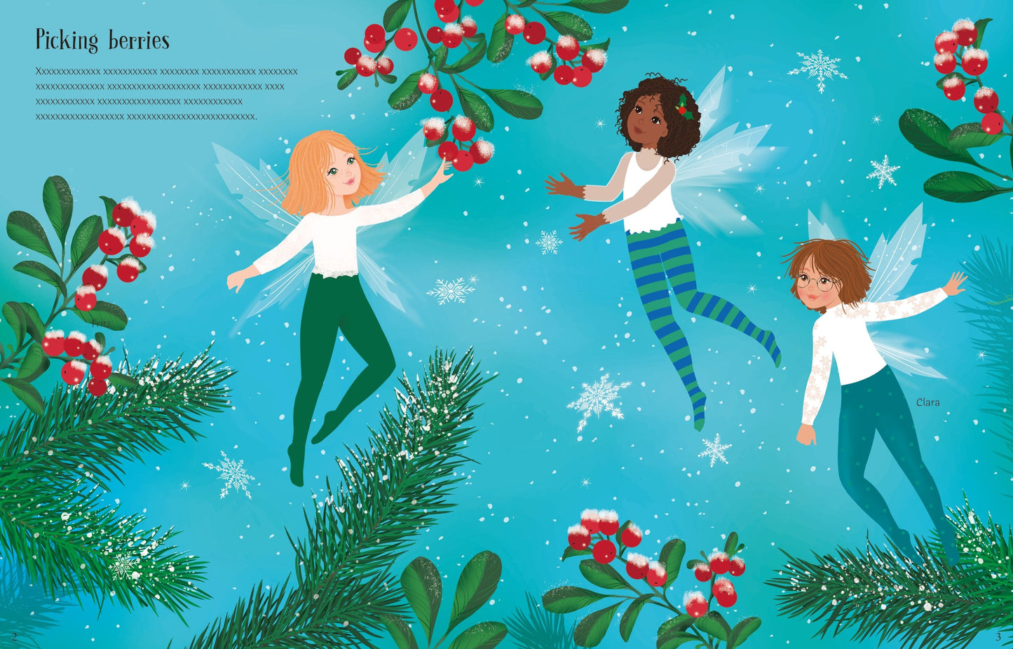 Carte stickere - Sticker Dolly Dressing Christmas Fairies, Usborne