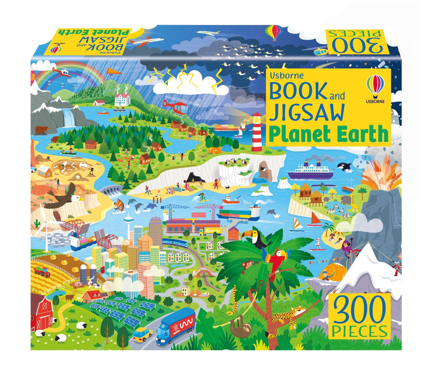 Set puzzle si carte - Book And Jigsaw Planet Earth, Usborne