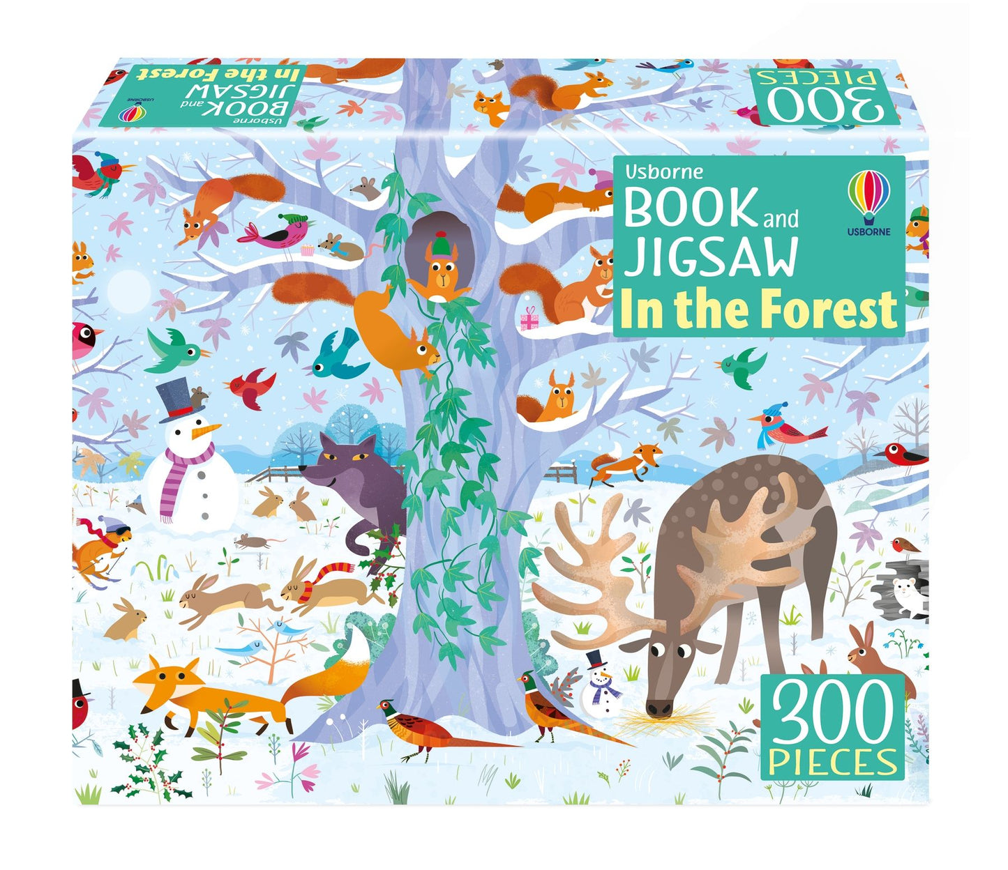 Set puzzle si carte - Book And Jigsaw In The Forest, Usborne