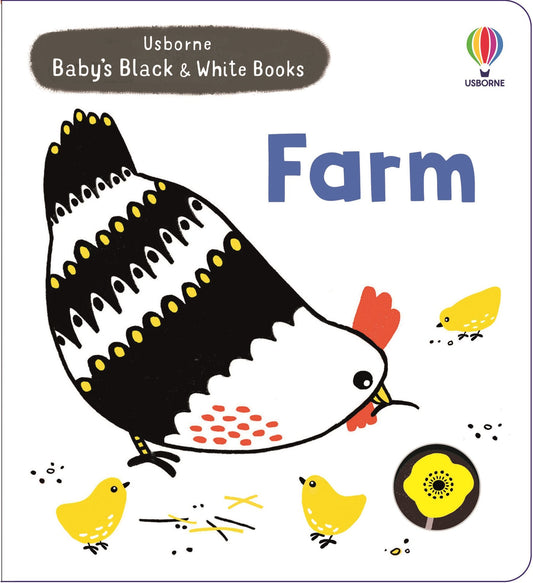 Carte copii - Baby's Black and White Books Farm, Usborne