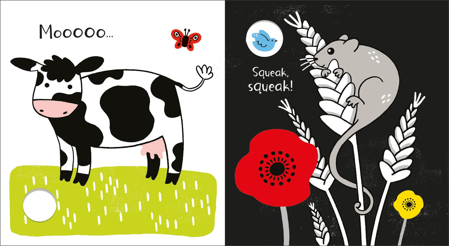 Carte copii - Baby's Black and White Books Farm, Usborne