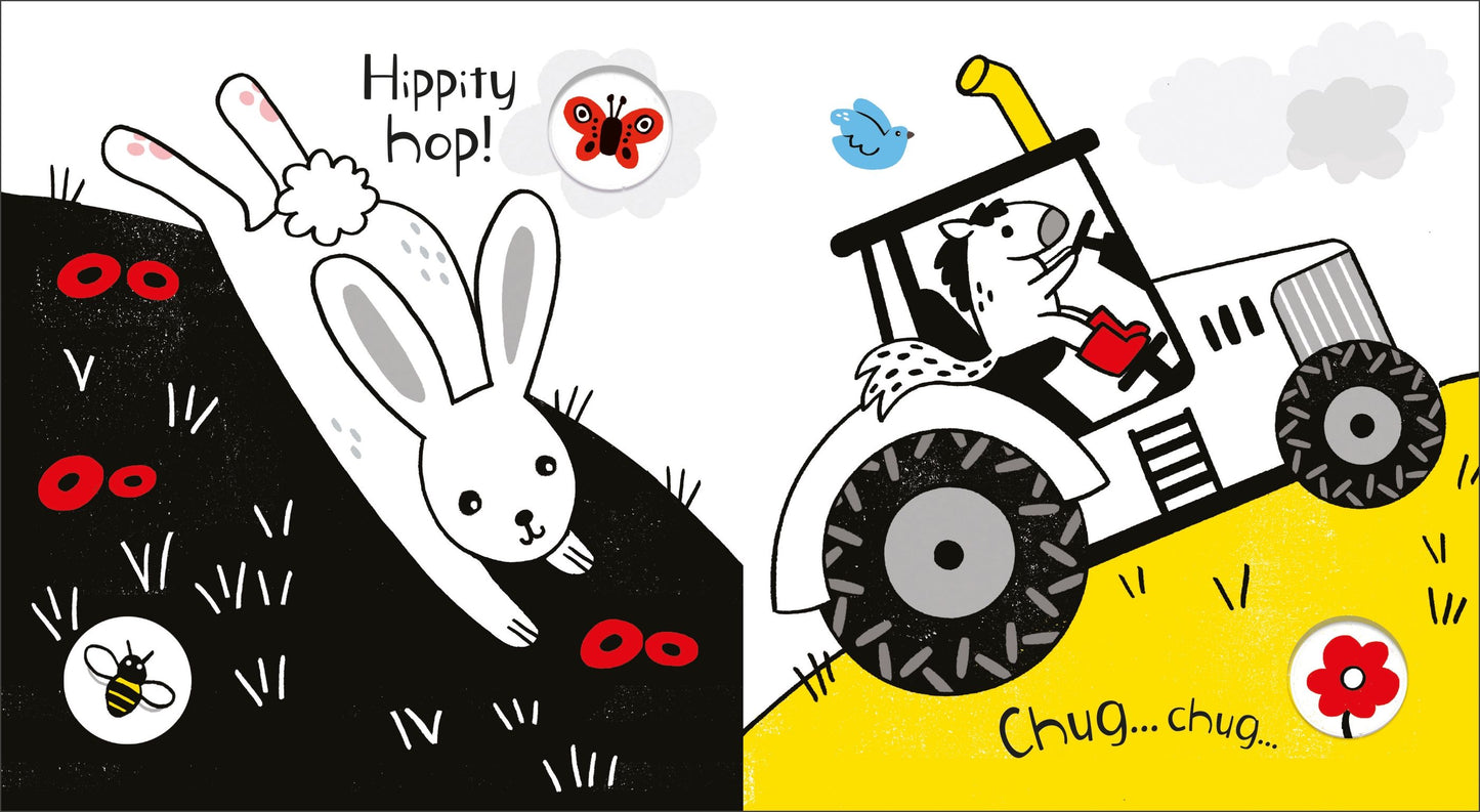 Carte copii - Baby's Black and White Books Farm, Usborne