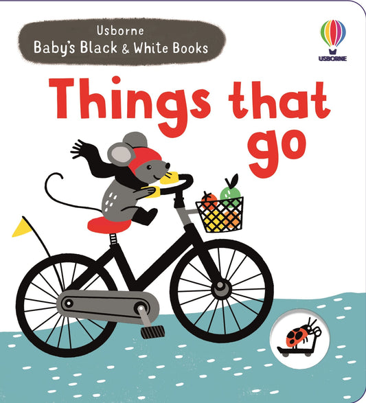 Carte copii - Baby's Black and White Books Things That Go, Usborne