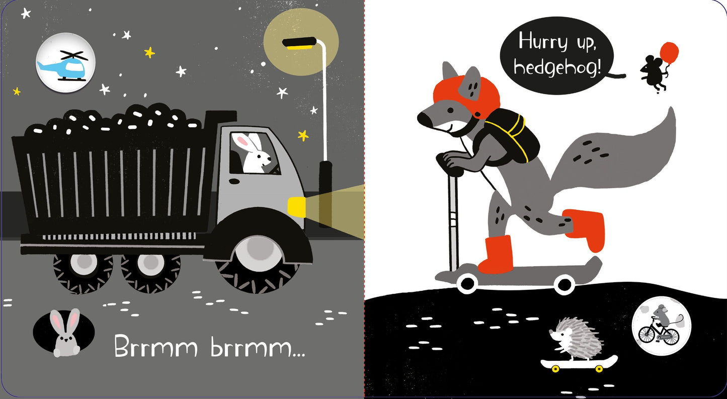 Carte copii - Baby's Black and White Books Things That Go, Usborne