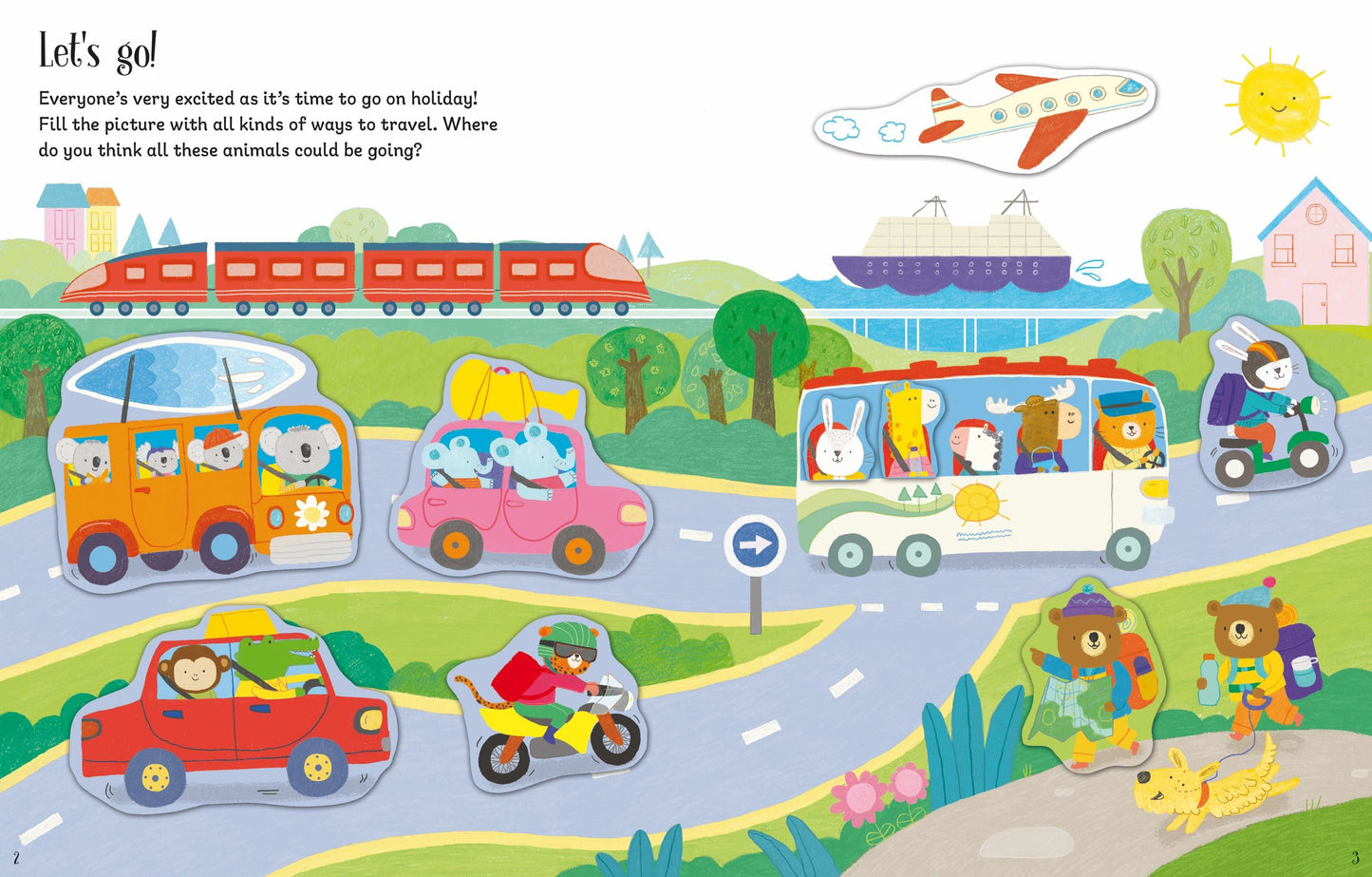 Carte stickere - First Sticker Book Holiday, Usborne