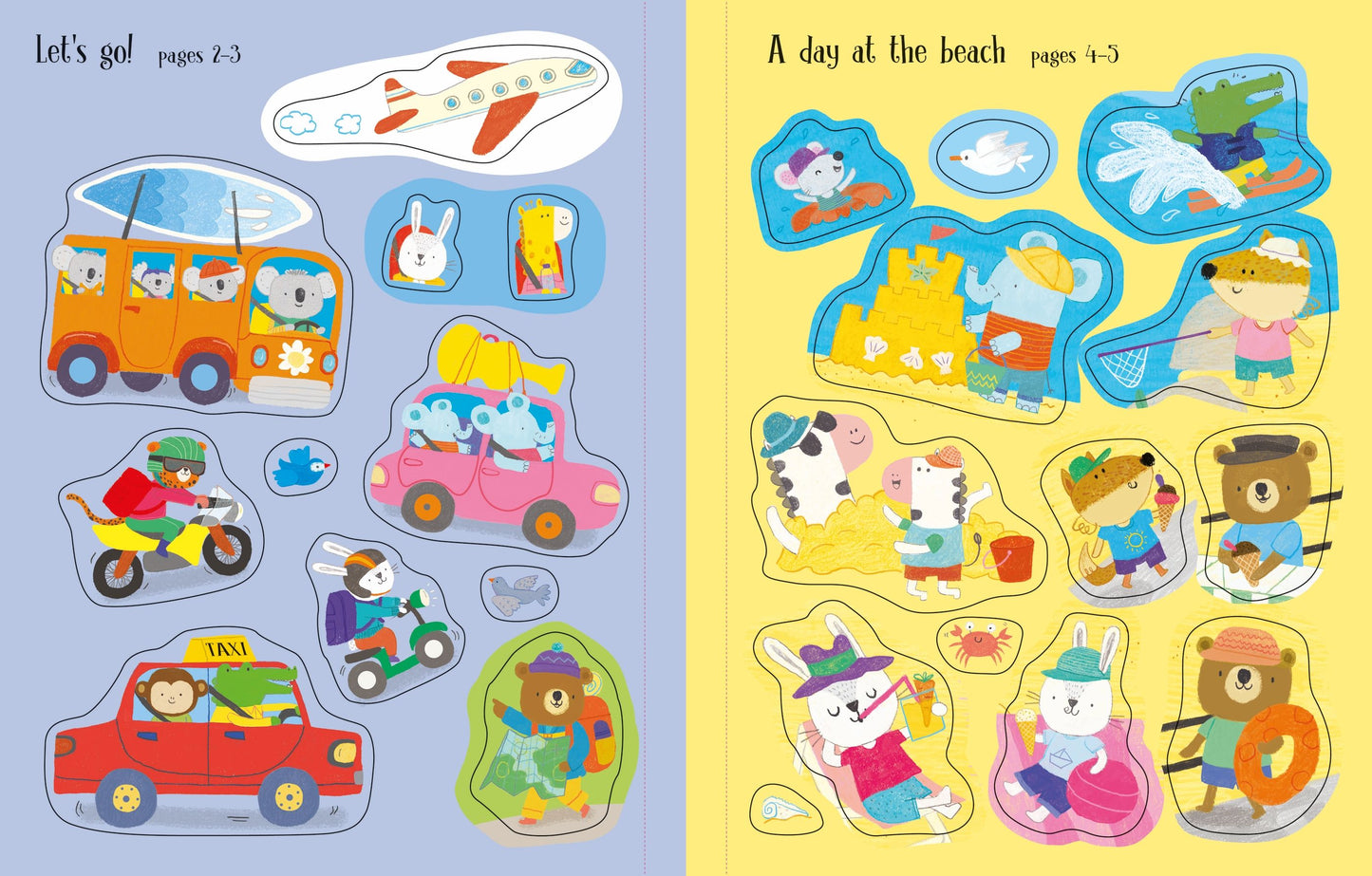 Carte stickere - First Sticker Book Holiday, Usborne