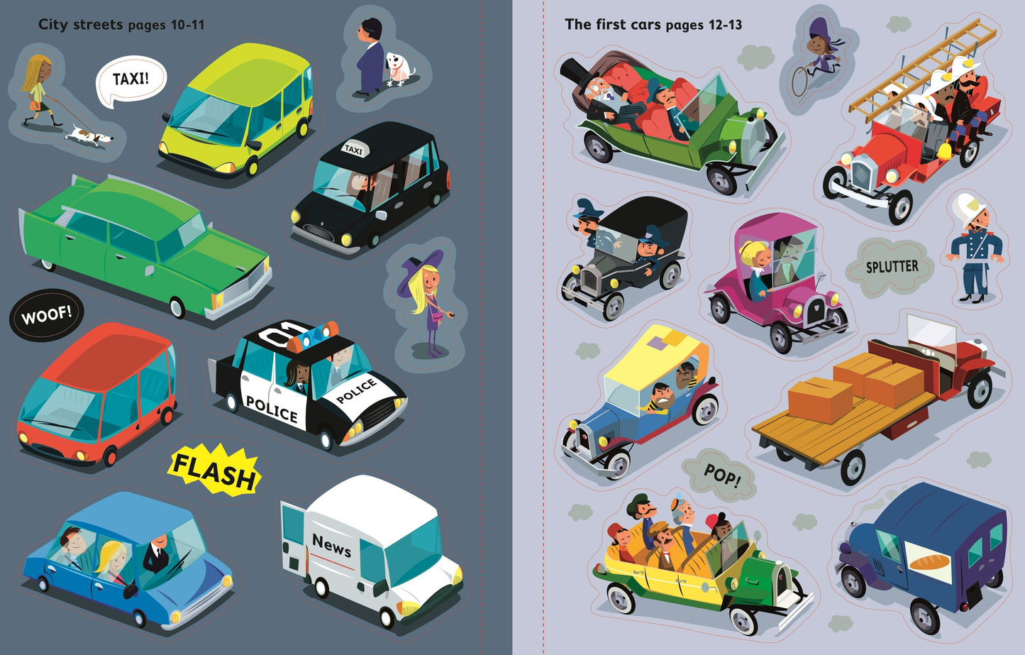 Carte stickere - First Sticker Book Cars, Usborne