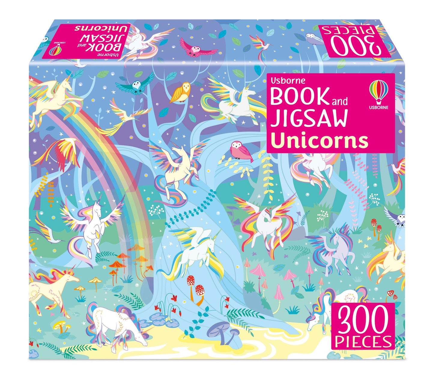 Set puzzle si carte - Book And Jigsaw Unicorns, Usborne