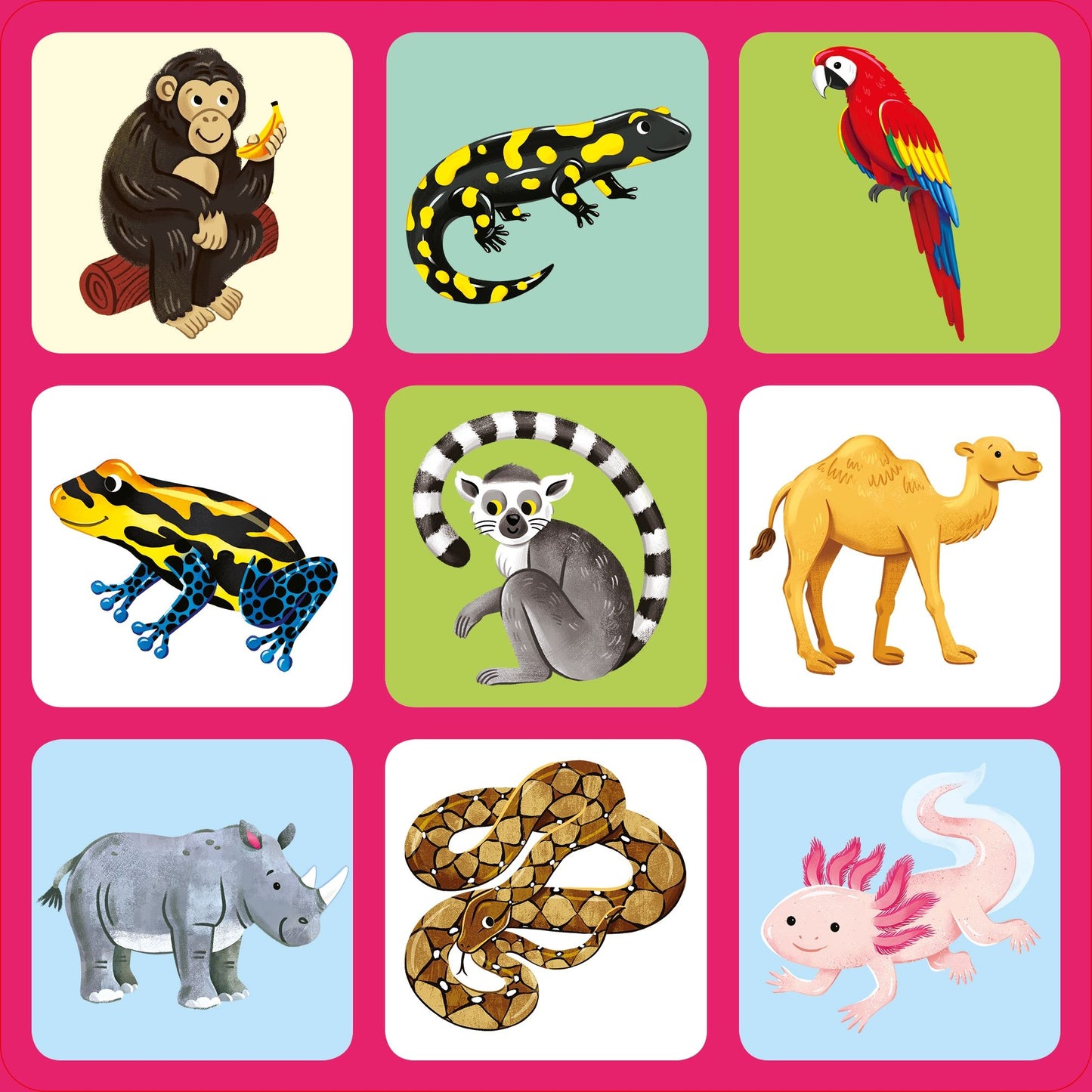 Joc copii potrivire - Zoo Matching Games and Book, Usborne