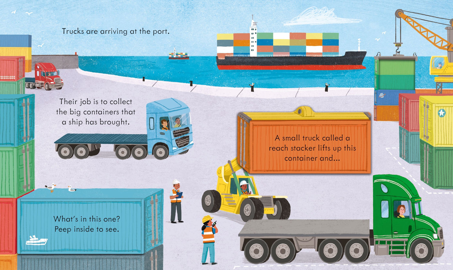 Carte copii - Peep Inside How a Truck Works, Usborne