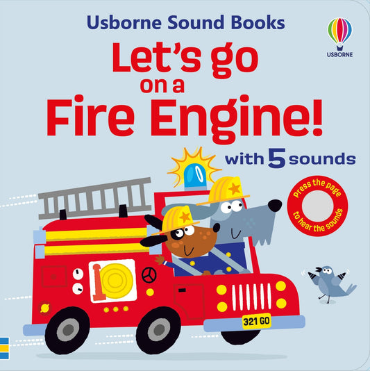 Carte sunete - Let's go on a Fire Engine, Usborne, 12 luni+