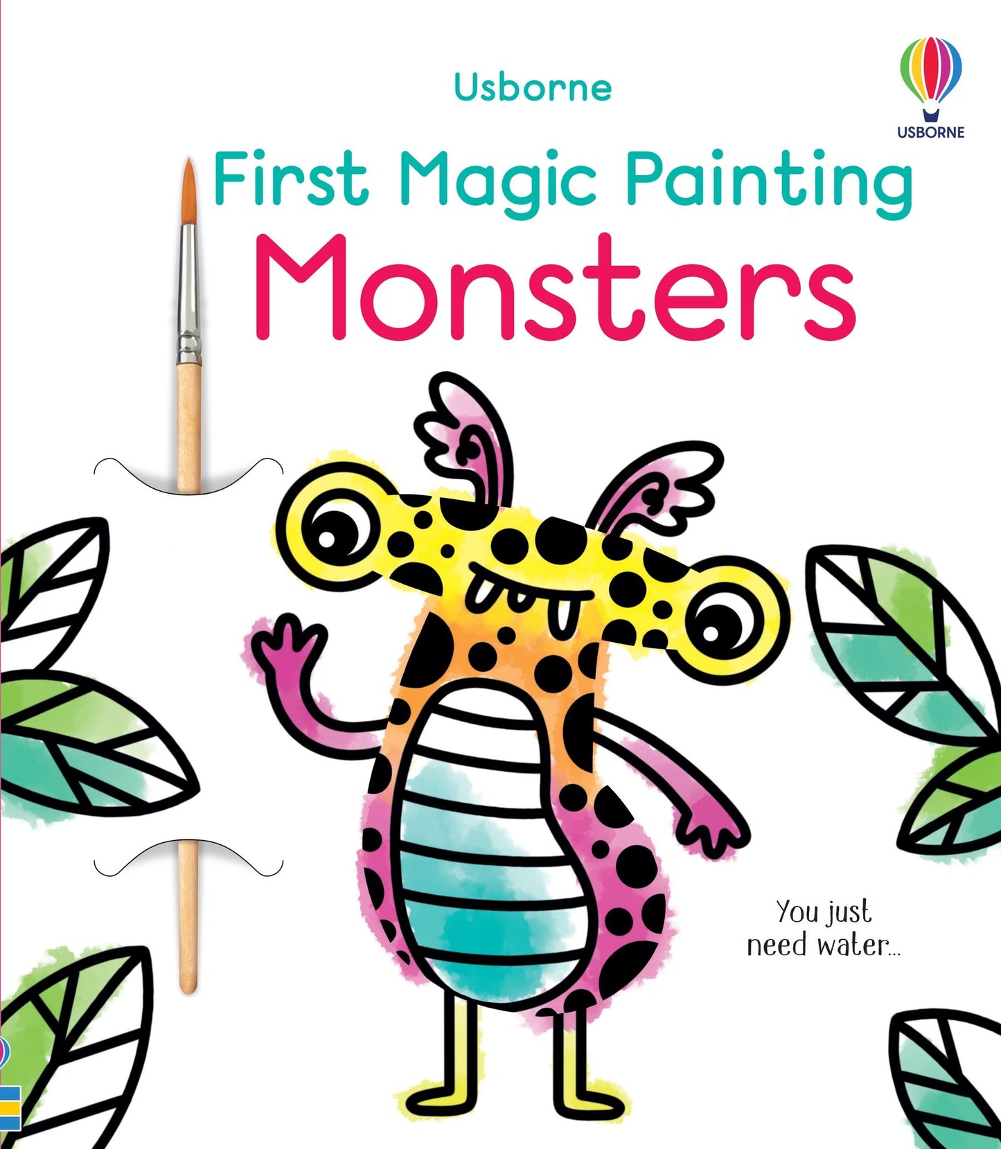 Carte pictura cu apa- First Magic Painting Monsters, Usborne