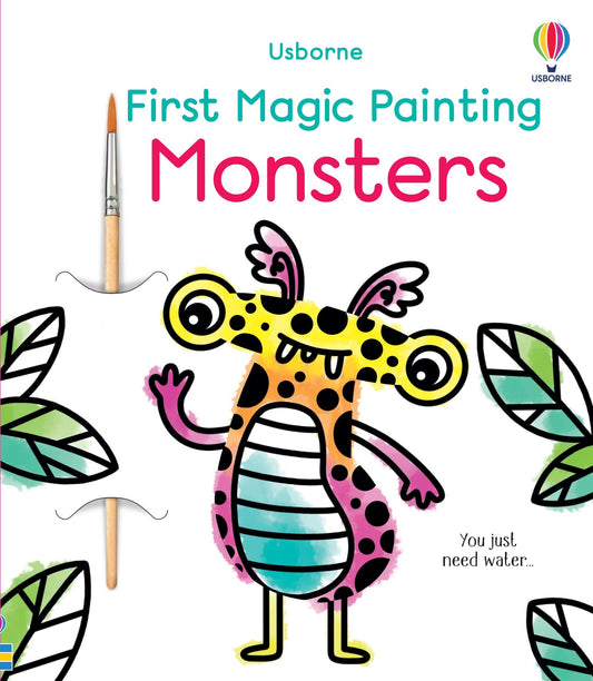 Carte pictura cu apa- First Magic Painting Monsters, Usborne