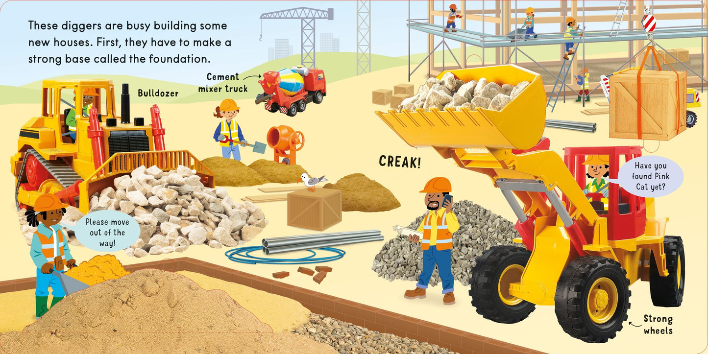 Carte copii - Lift And Look Diggers, Usborne