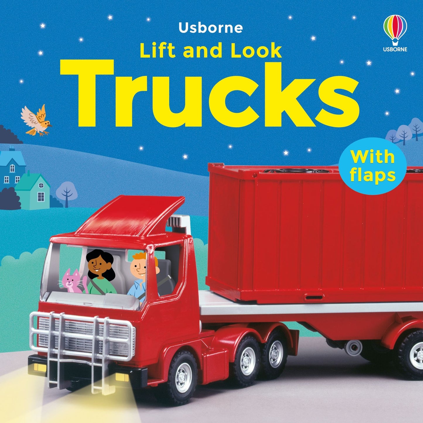 Carte clapete pentru copii - Lift and Look Trucks, Usborne, 1 an+