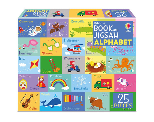 Set puzzle si carte - Book And Jigsaw Alphabet, Usborne