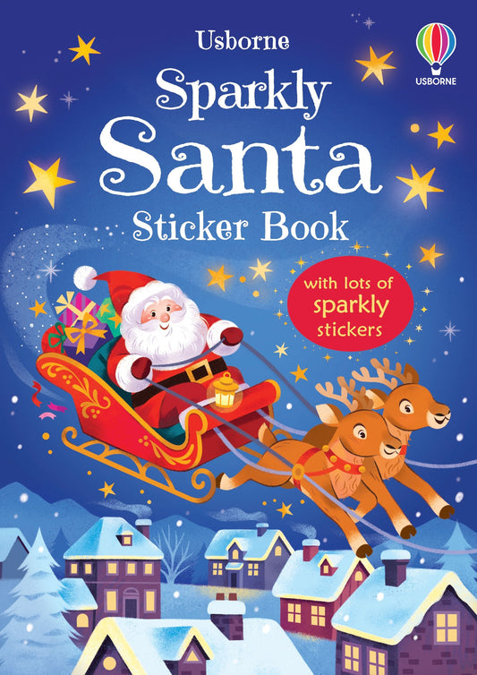 Carte stickere - Sparkly Santa Sticker Book, Usborne