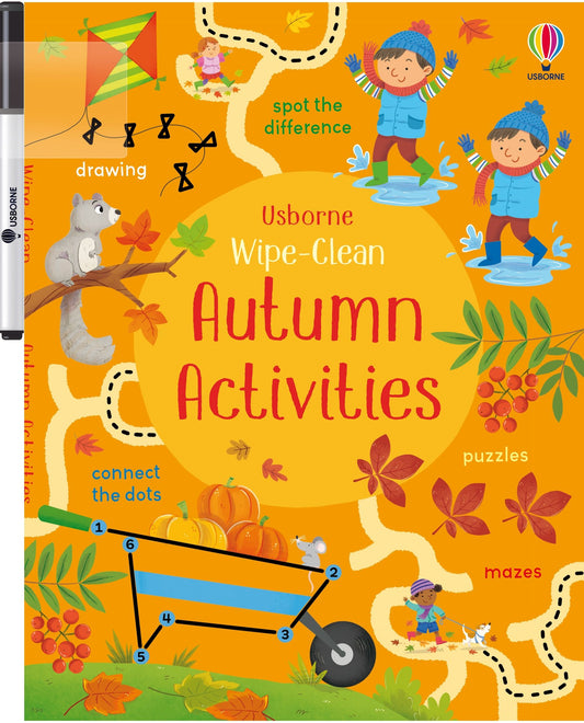 Carte educativa de activitatii - Wipe-Clean Autumn Activities, Usborne