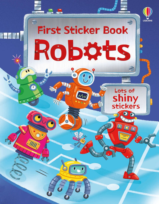 Carte stickere - First Sticker Book Robots, Usborne