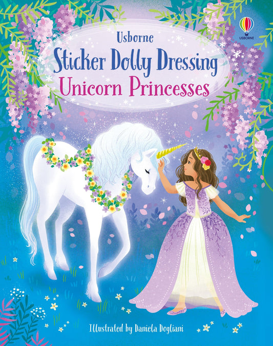 Carte stickere - Sticker Dolly Dressing Unicorn Princesses, Usborne