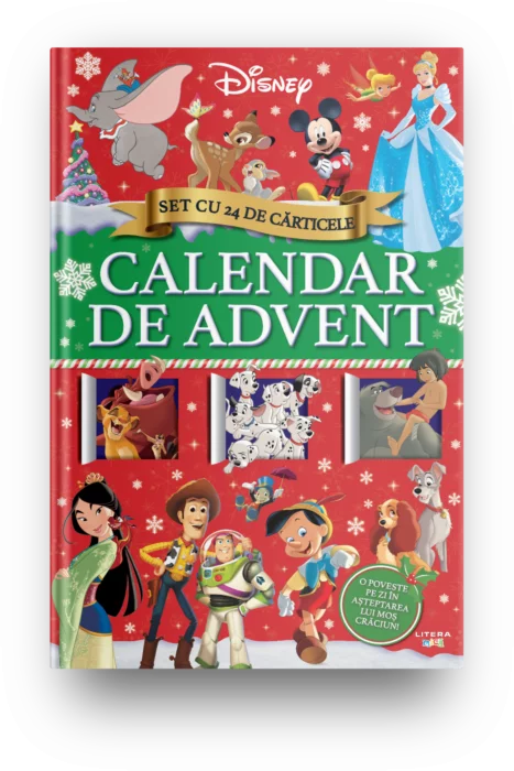 Disney. Calendar de Advent. Set cu 24 de carticele (transport gratuit)