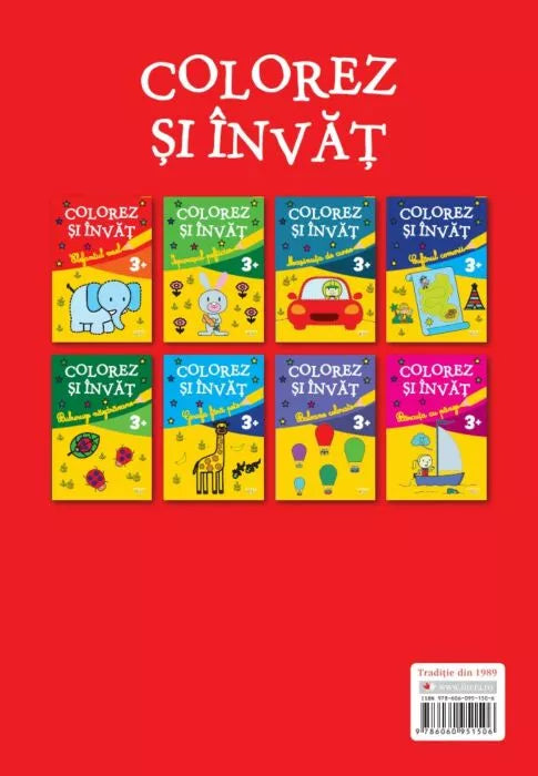 Carte copii - Carte copii - Colorez si invat. Elefantul vesel (3+)
