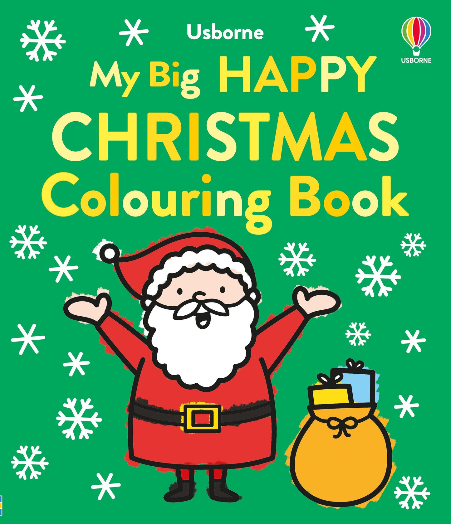 Carte de colorat - My Big Happy Christmas Colouring Book, Usborne