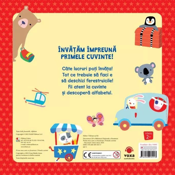Carte copii - PRIMA MEA CARTE CU FERESTRUICI. PRIMELE CUVINTE. reeditare