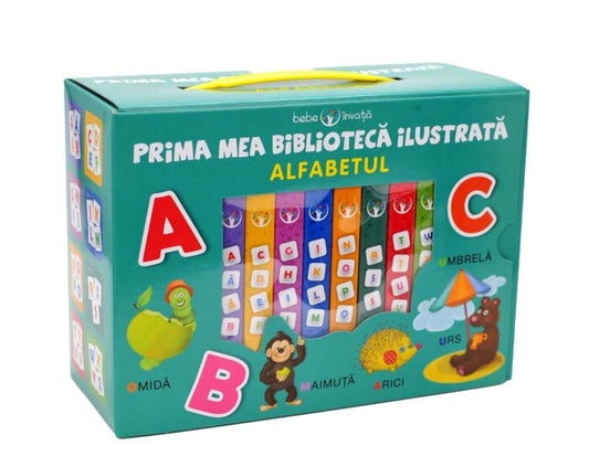 Carte copii - Cutie. Bebe invata. Prima mea biblioteca ilustrata. Alfabetul